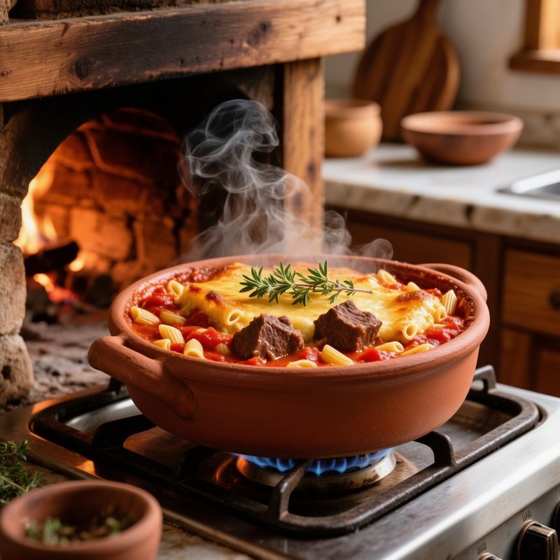 Giouvetsi Beef Clay Pot Orzo Tomato