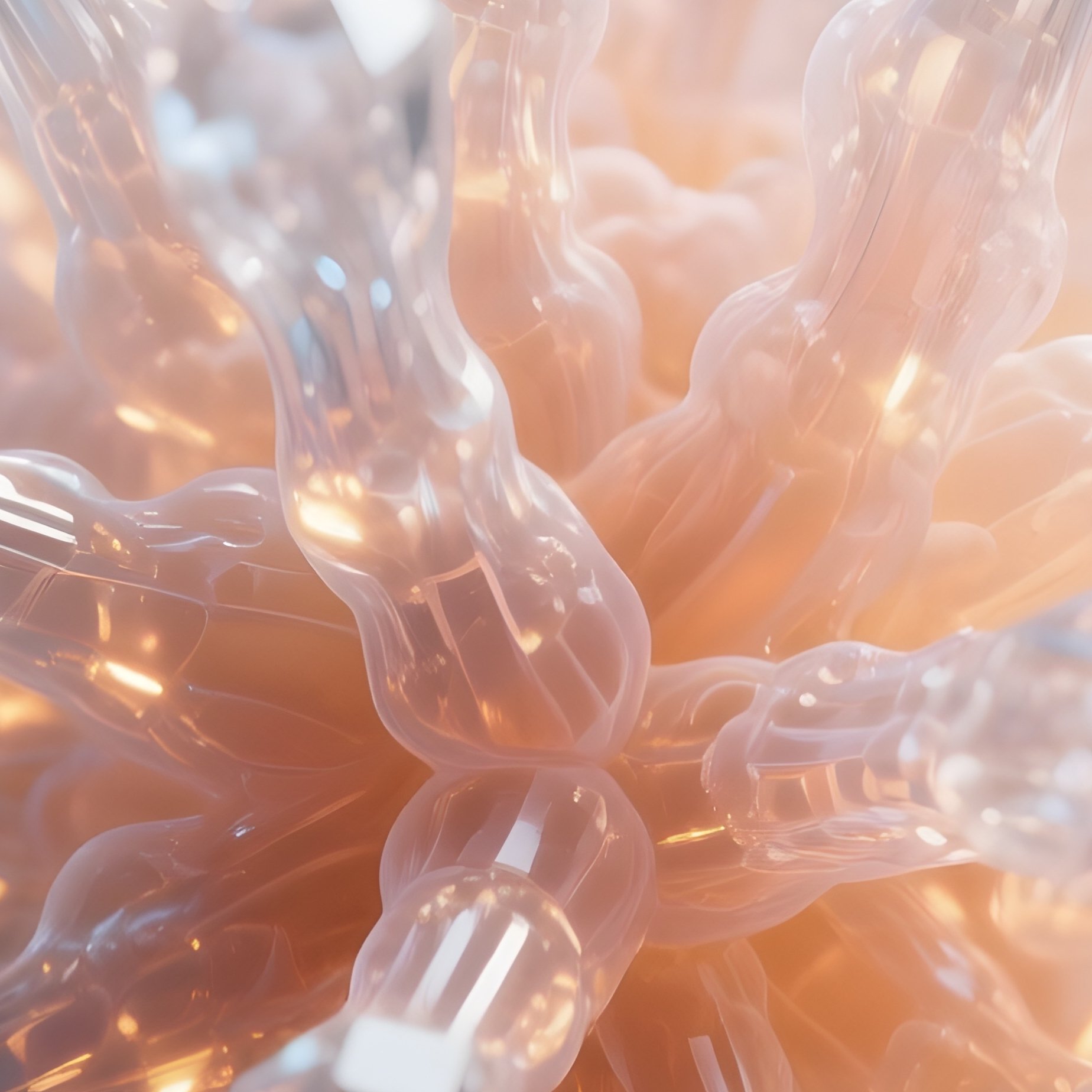 Glass Sponge – Crystal Lattice Structure Glowing Softly. - Full Resolution Quality Preview