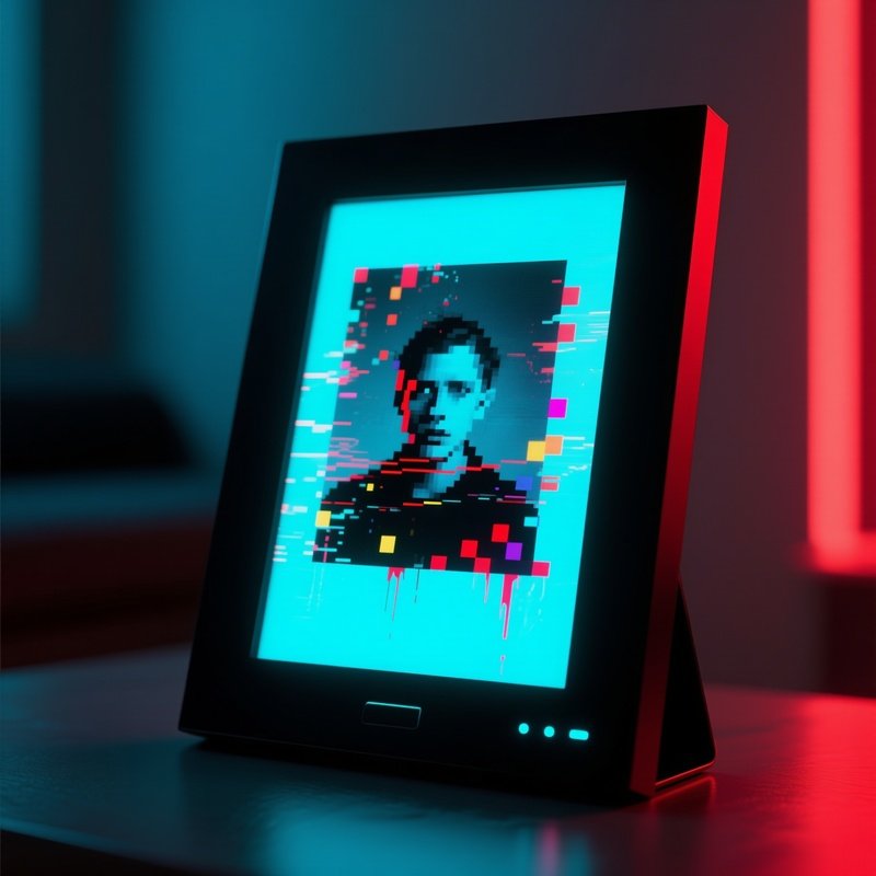 Glitch Art Frame Digital Photo Frame Corrupts Images