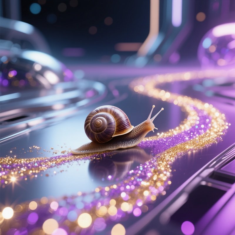 Glitter Trail Snail Science Fiction