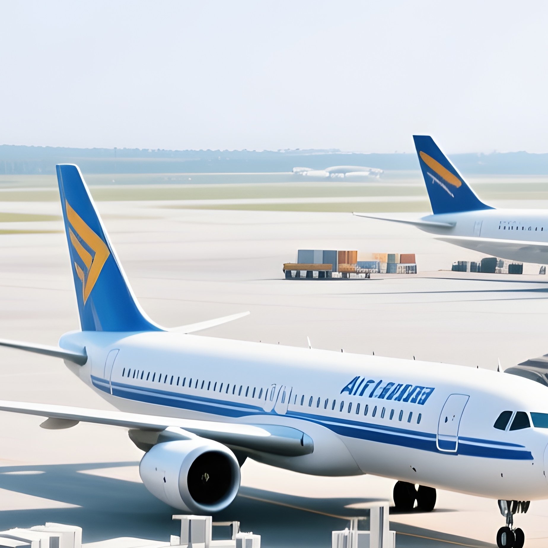 Global Business Logistics Airport Hub - Full Resolution Quality Preview