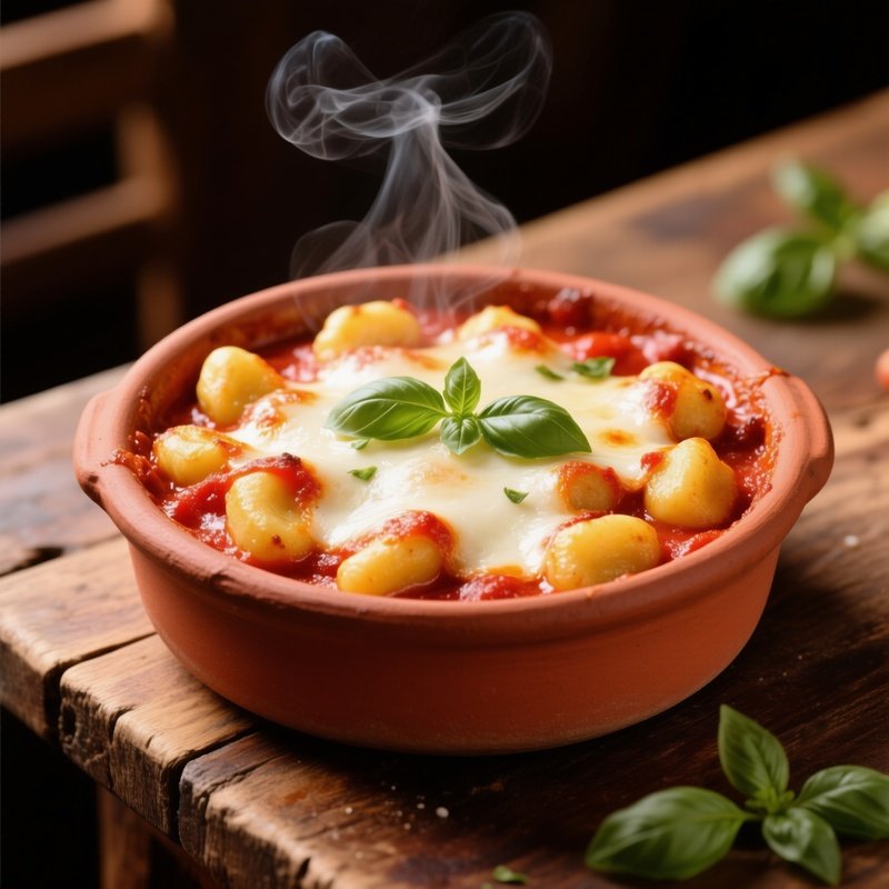Gnocchi Alla Sorrentina Baked In Clay Pot