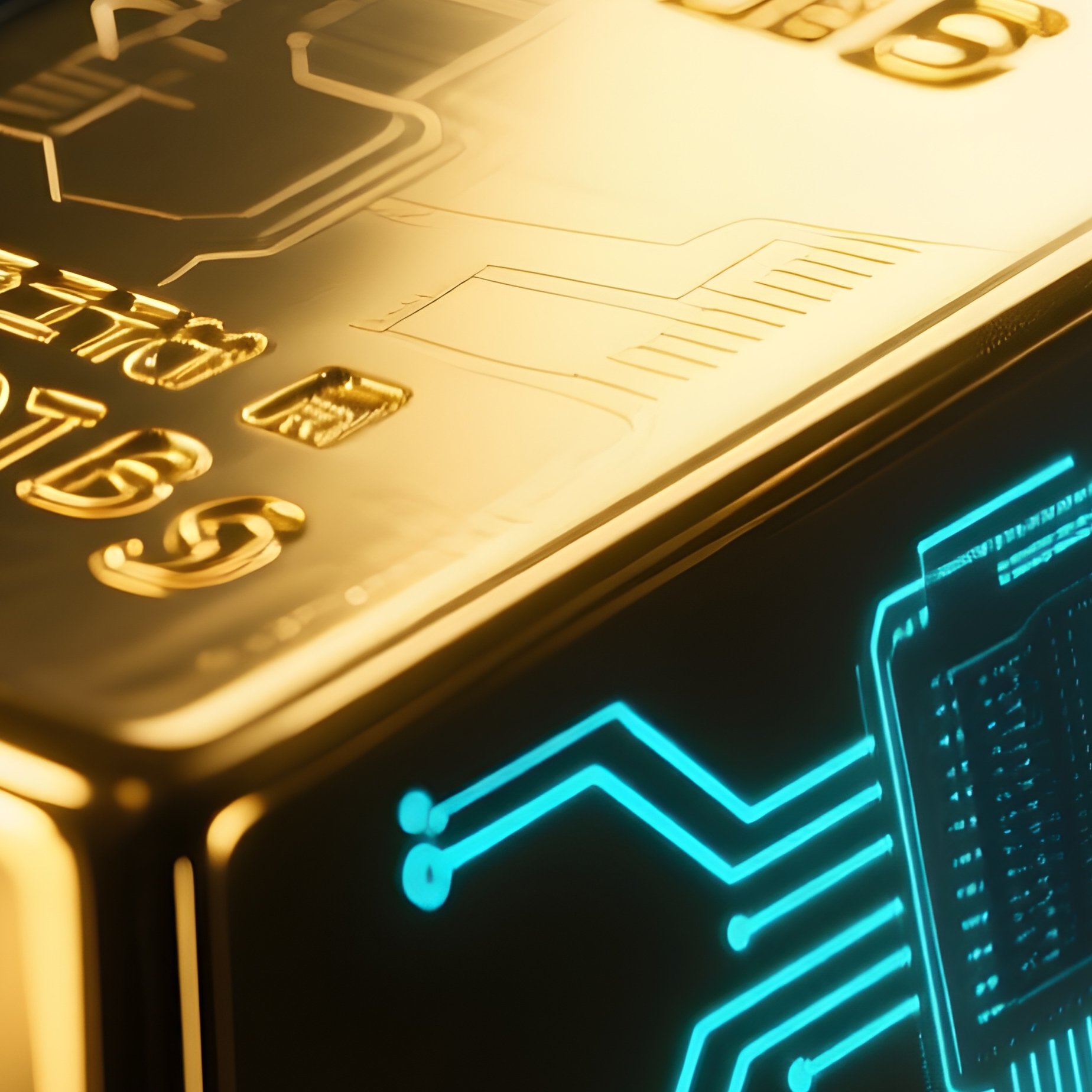 Gold Bar Drive Fake Bullion Bar Storing 1Tb Data - Full Resolution Quality Preview