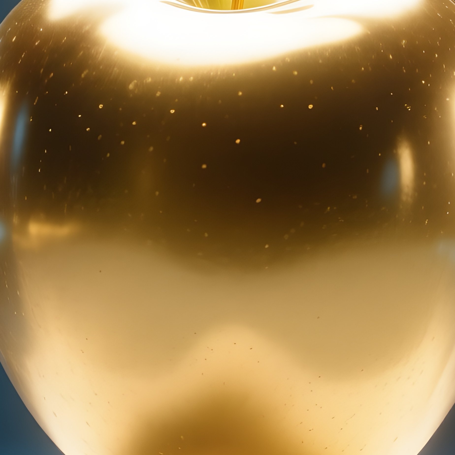 Golden Apple On Pedestal Glowing 2 - Full Resolution Quality Preview
