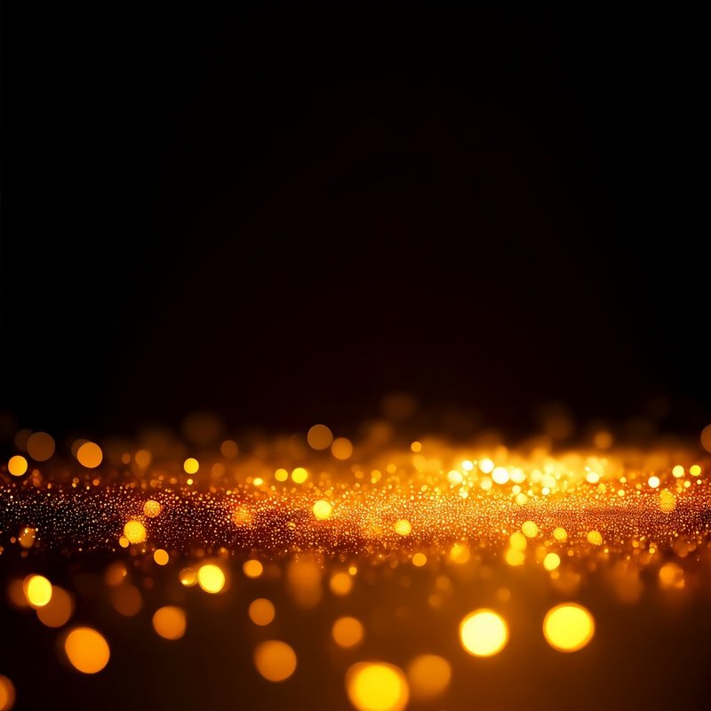 Golden Bokeh Lights Against A Dark Background Bokeh Golden Lights