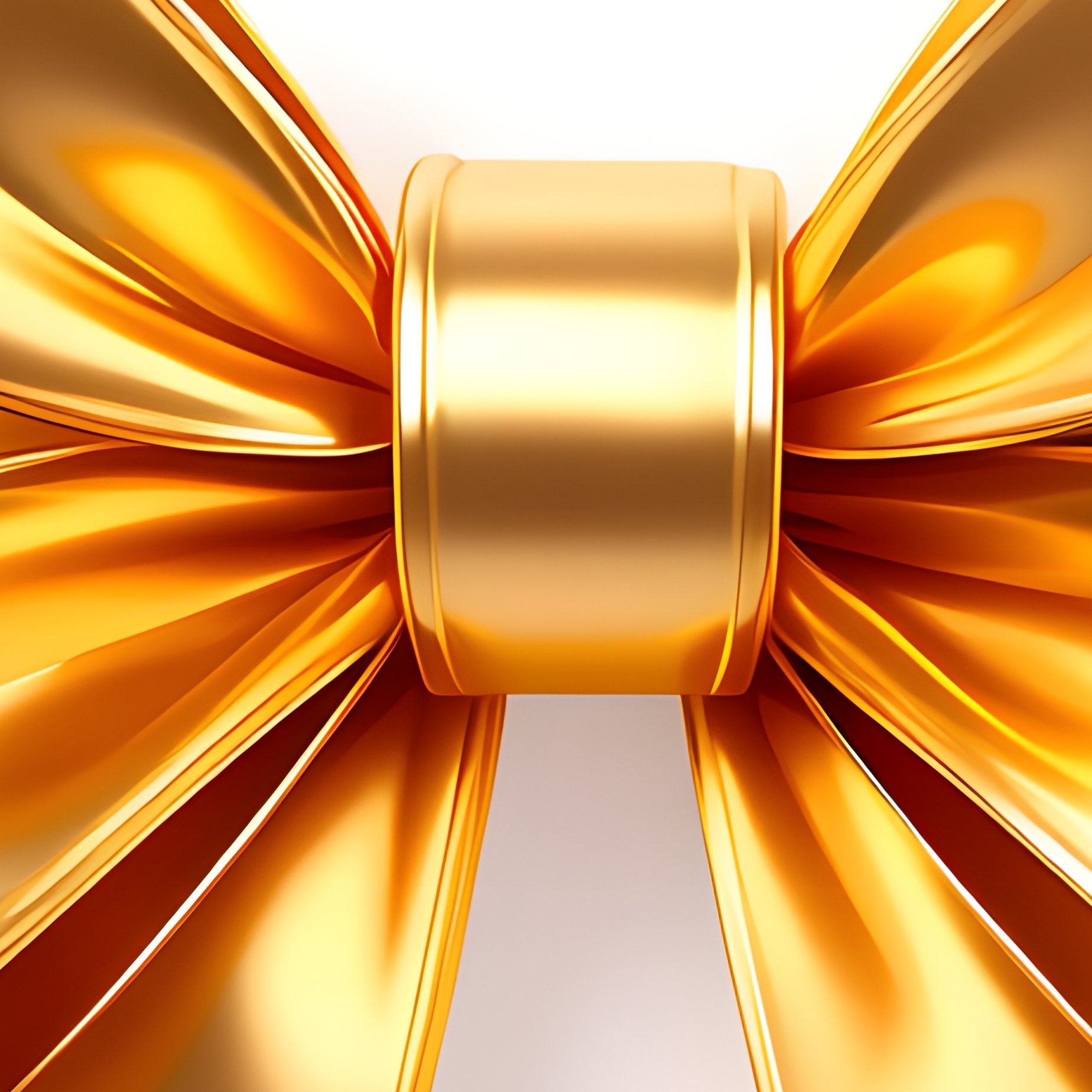 Golden Bow Golden Bow Festive Decoration - Full Resolution Quality Preview
