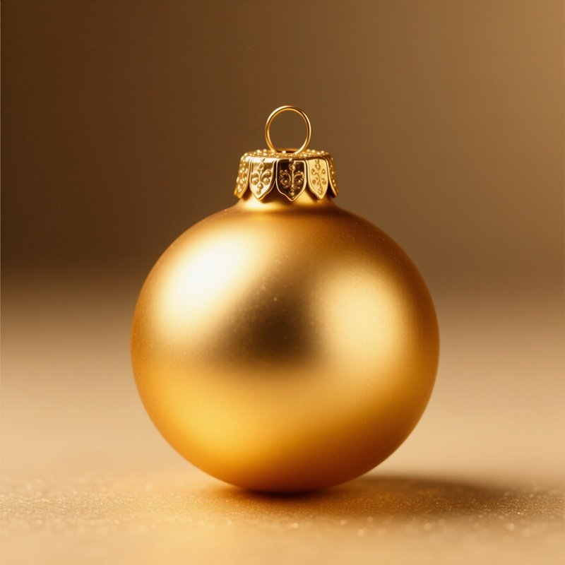 Golden Christmas Ornament Christmas Ornament