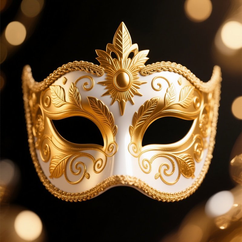 Golden Venetian Mask Venetian Mask