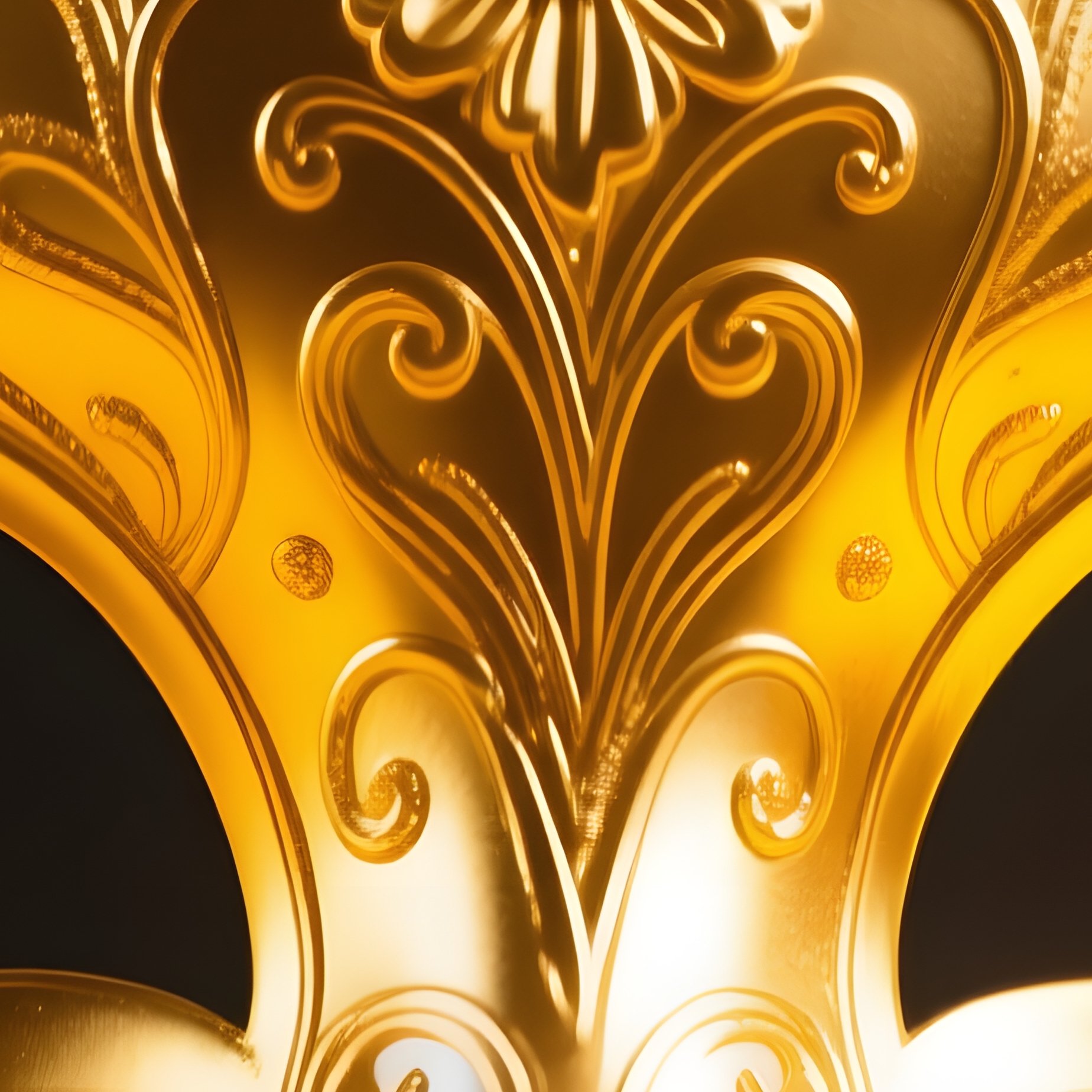 Golden Venetian Mask Venetian Mask Gold - Full Resolution Quality Preview