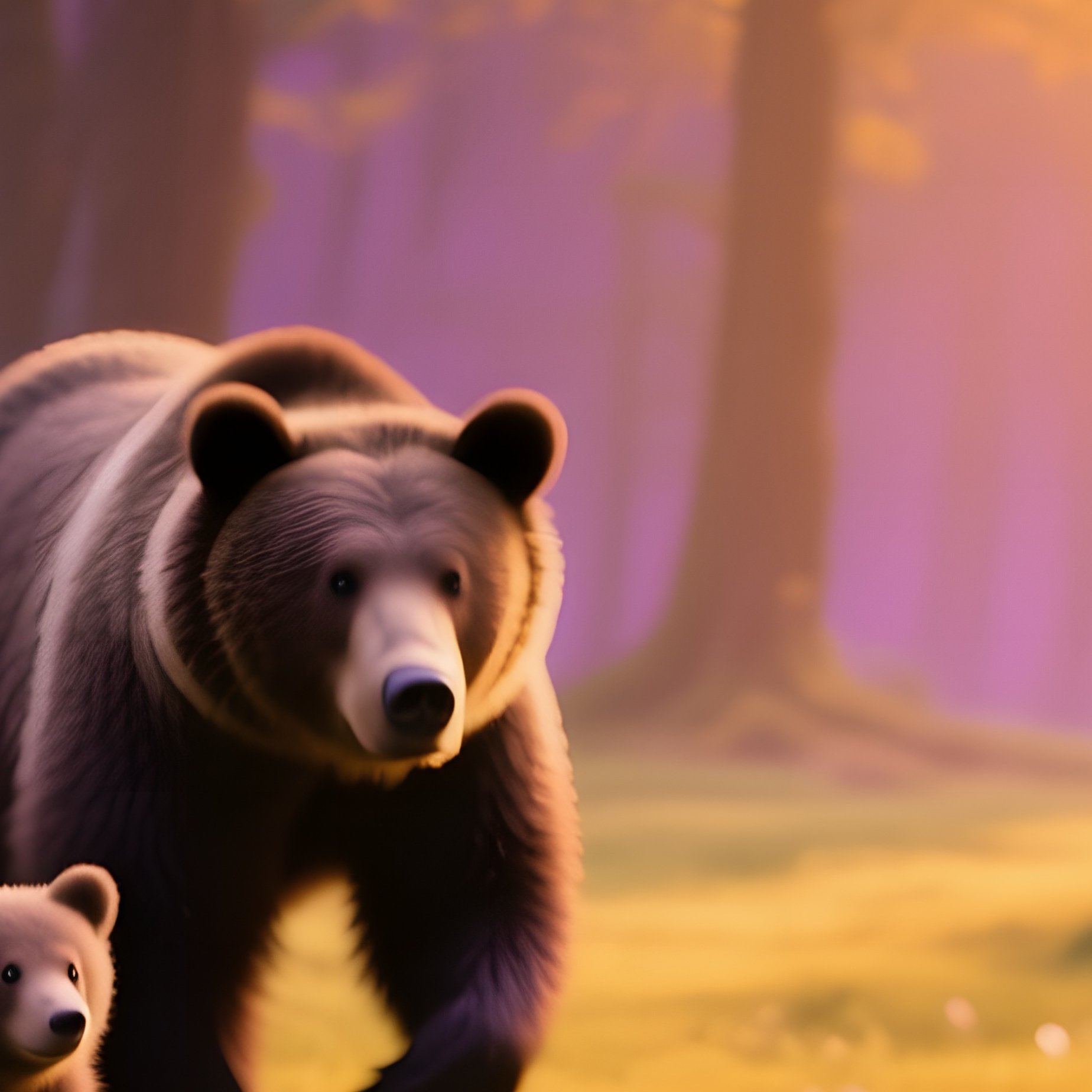 Goldilocks Twilight Meadow Bears - Full Resolution Quality Preview