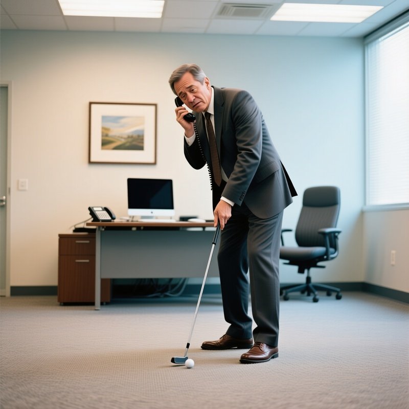Golf Putter Cliched Executive Office