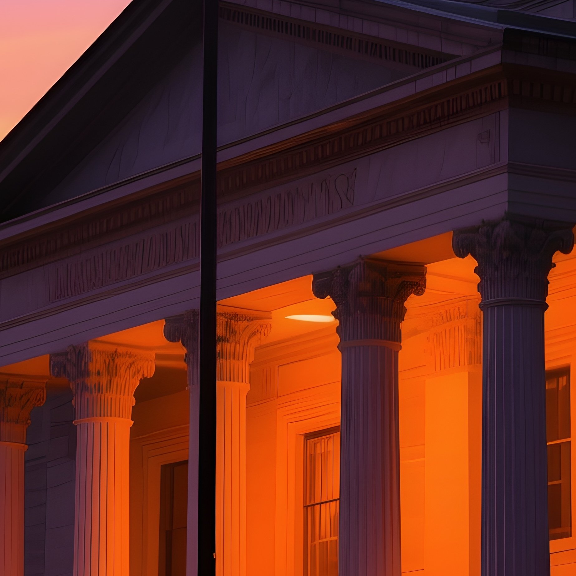 Government Building At Dusk - Full Resolution Quality Preview