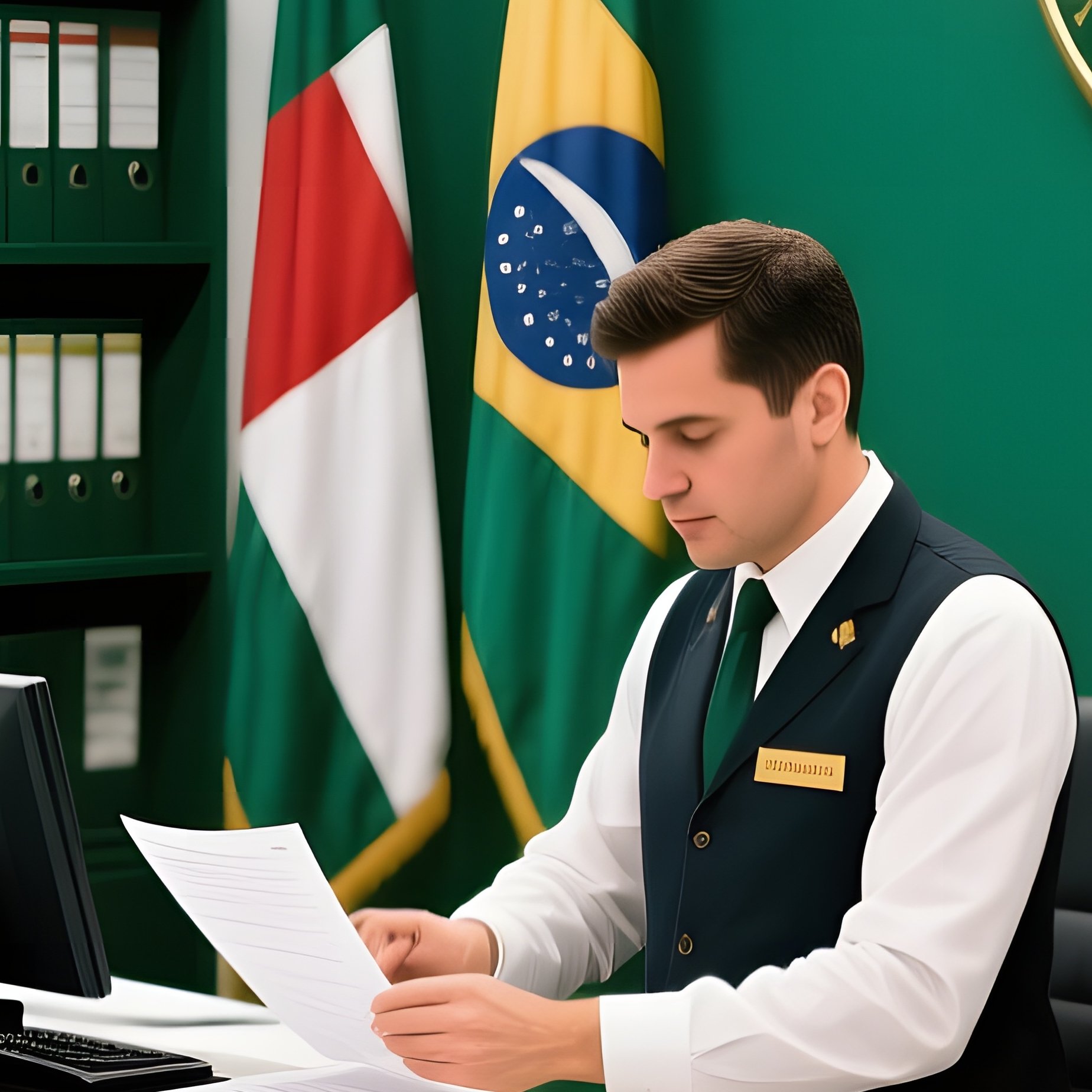 Government Institution With Bank And Legal Documents - Full Resolution Quality Preview