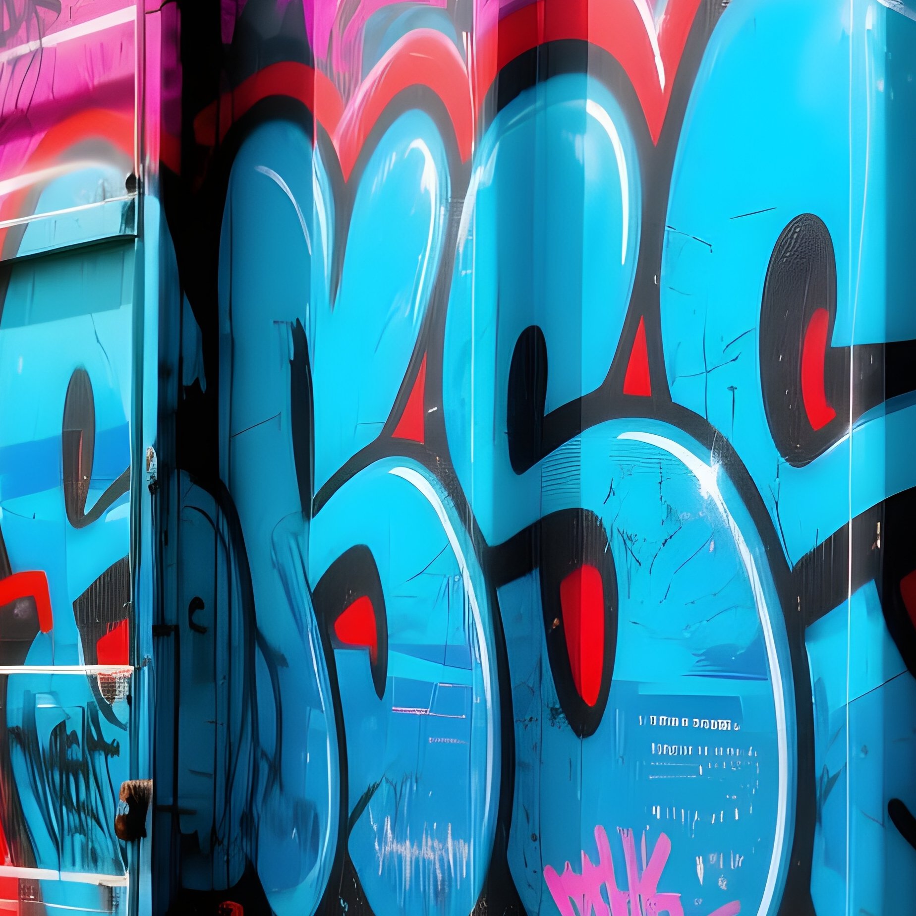 Graffiti Art Freight Boxcar On Siding - Full Resolution Quality Preview