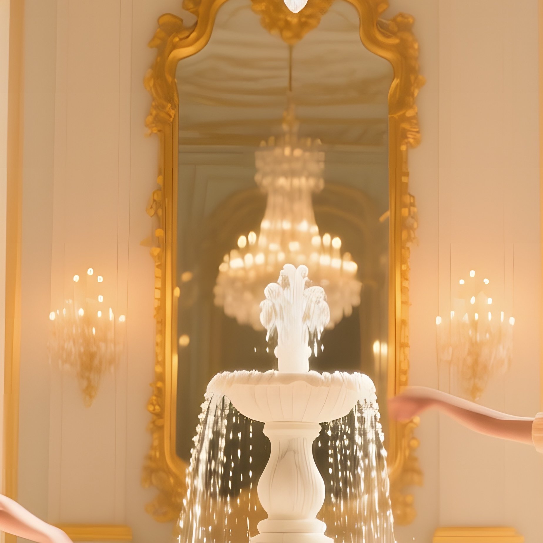 Grand Marble Hall Golden Afternoon Light - Full Resolution Quality Preview