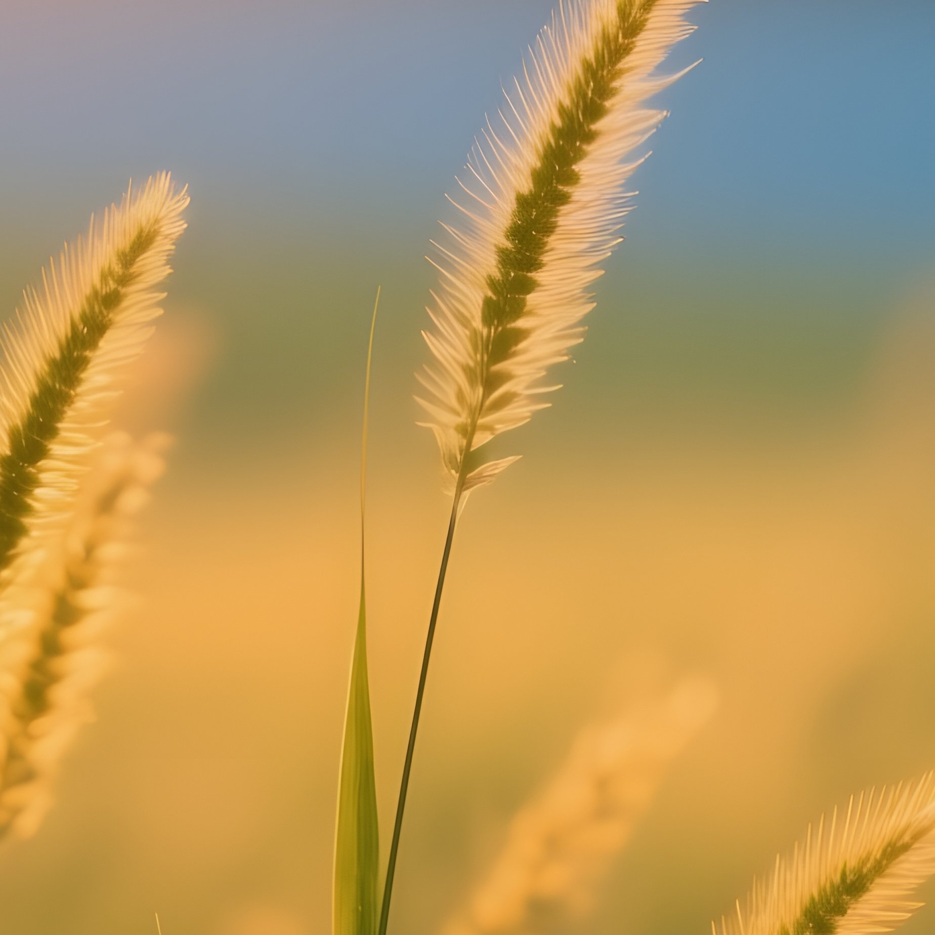 Grass At Sunset Sunset Grass - Full Resolution Quality Preview