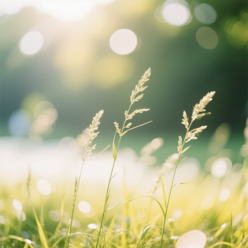Grass Plants In A Field Nature Grass
