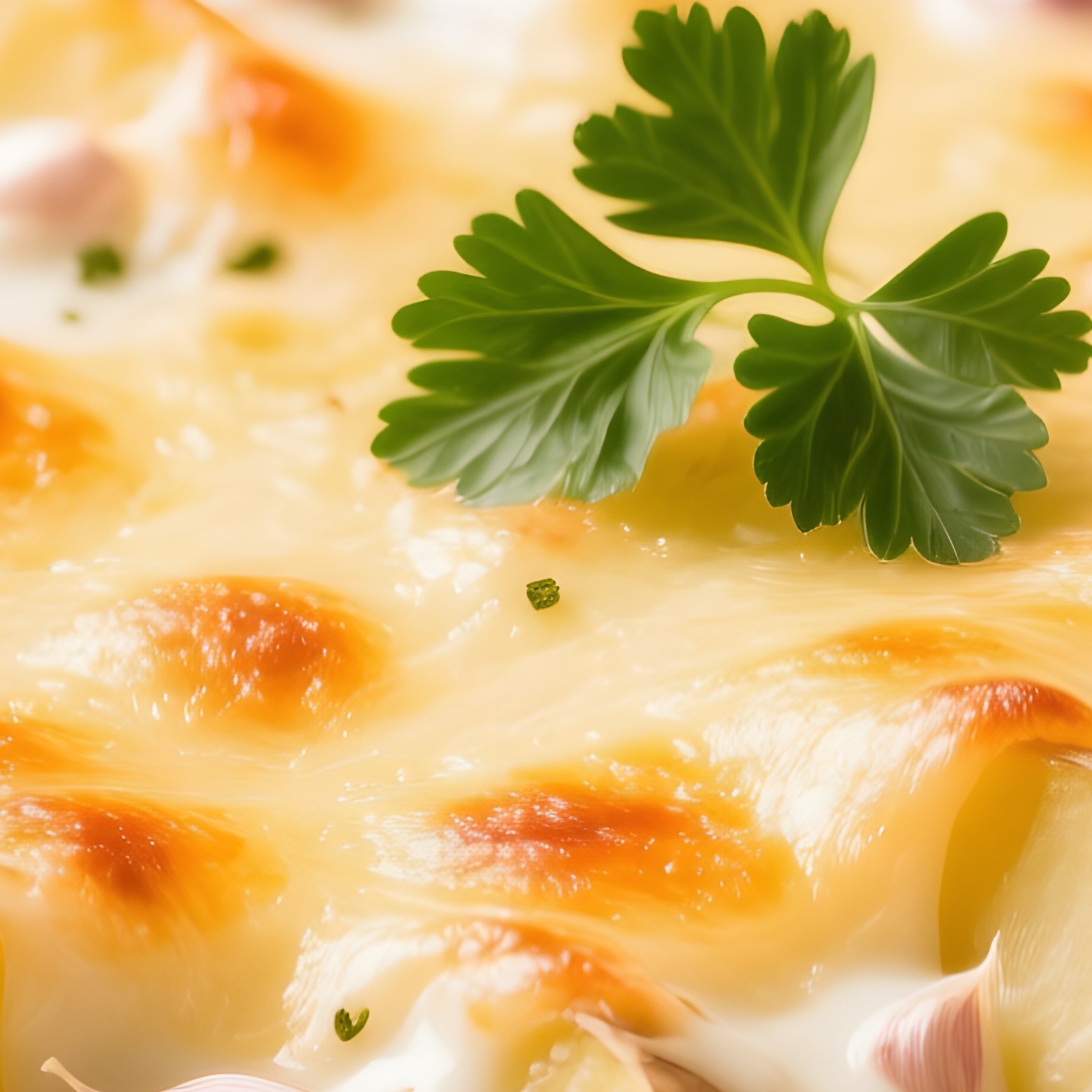 Gratin Dauphinois Baked Potatoes Cream Garlic - Full Resolution Quality Preview