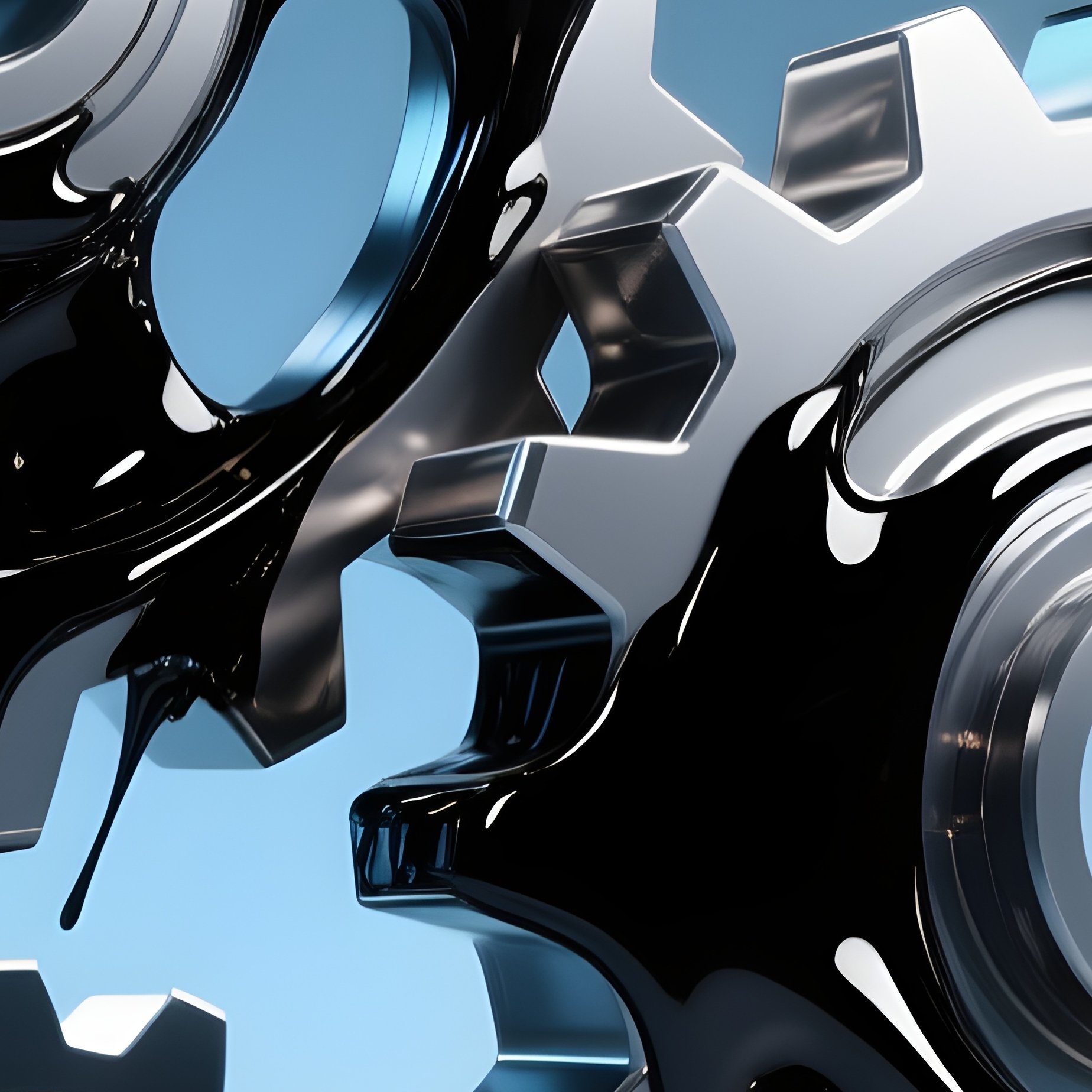 Greased Gears Metaphorical Industrial Arts - Full Resolution Quality Preview