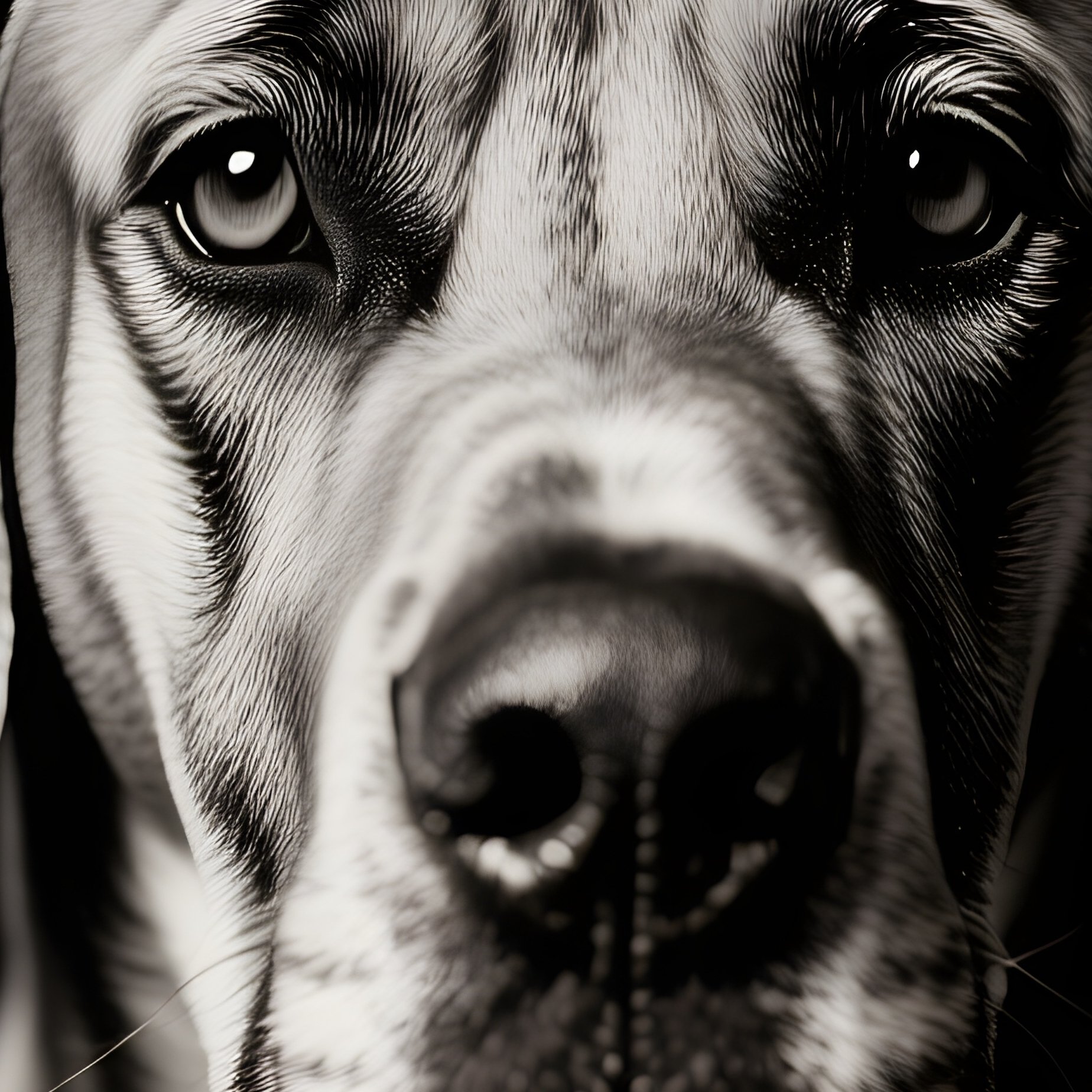 Great Dane Head Through Photographic Frame - Full Resolution Quality Preview