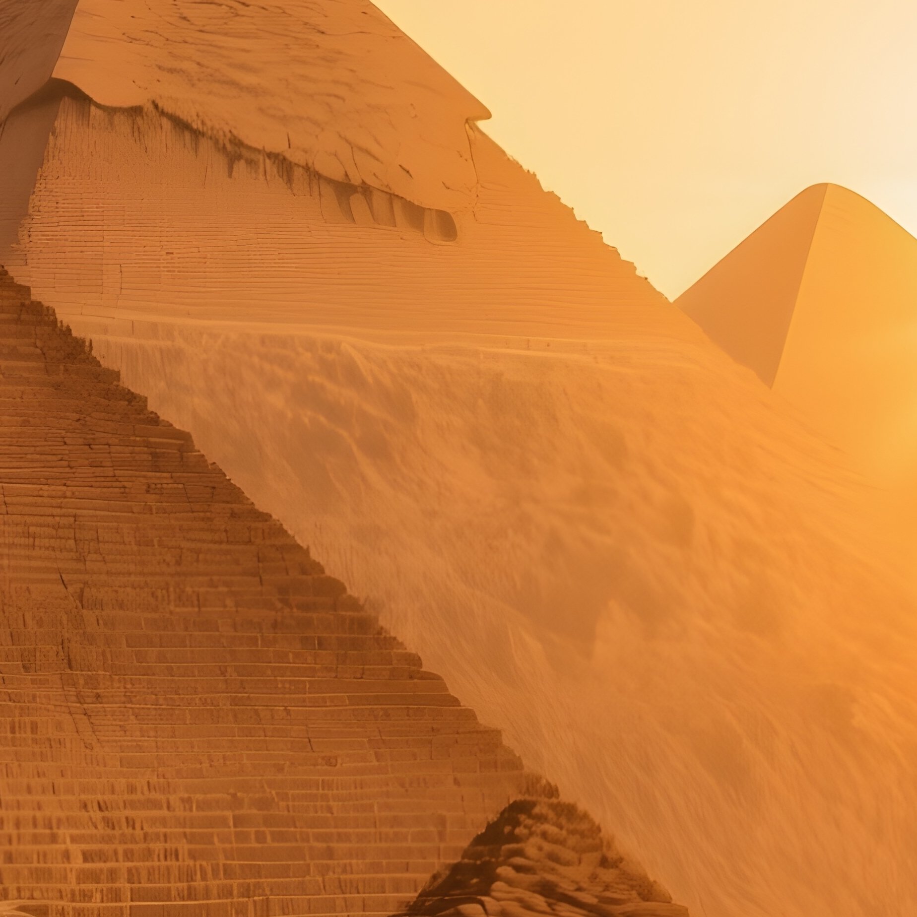 Great Pyramids At Sunrise - Full Resolution Quality Preview