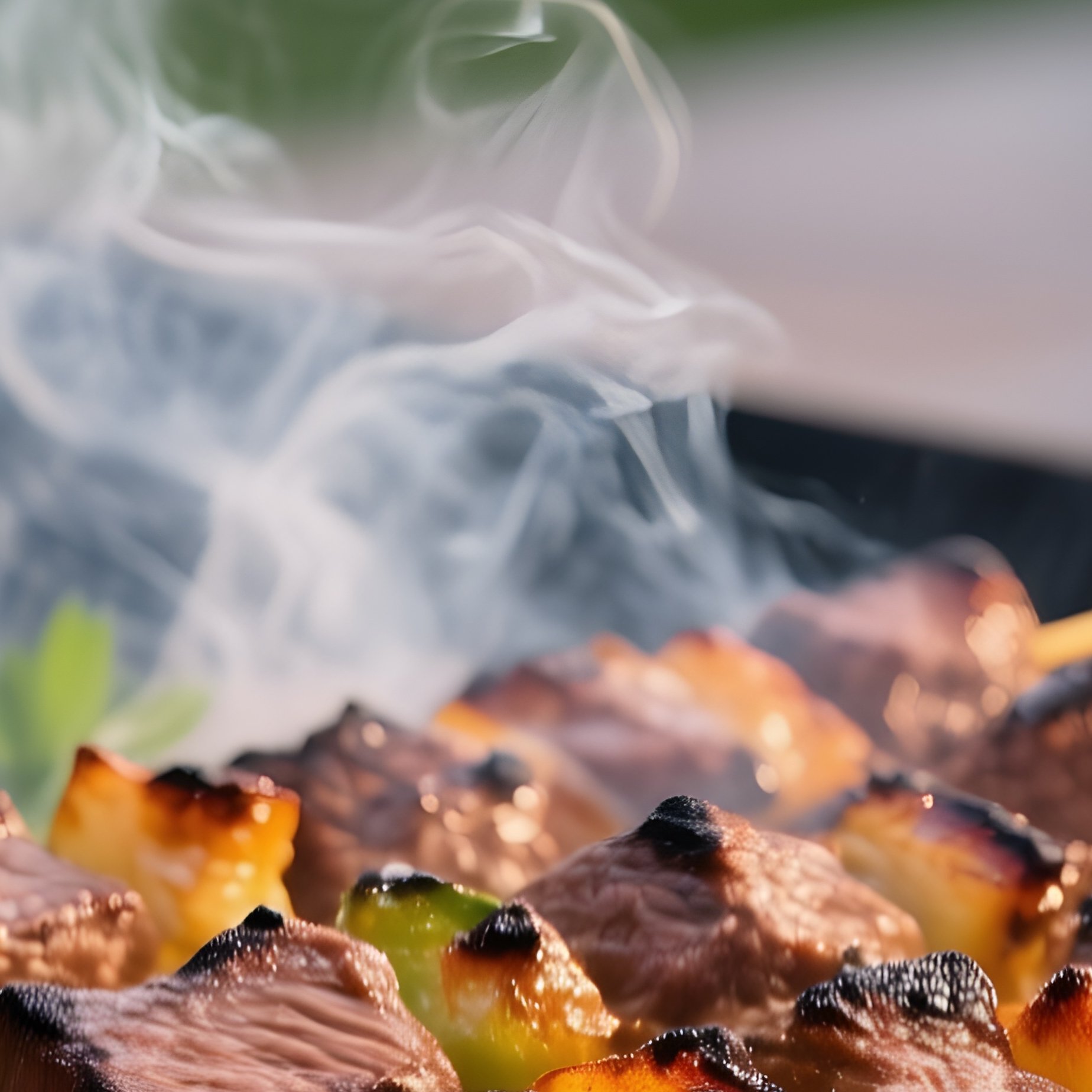 Grilled Beef Kebab With Herbs - Full Resolution Quality Preview