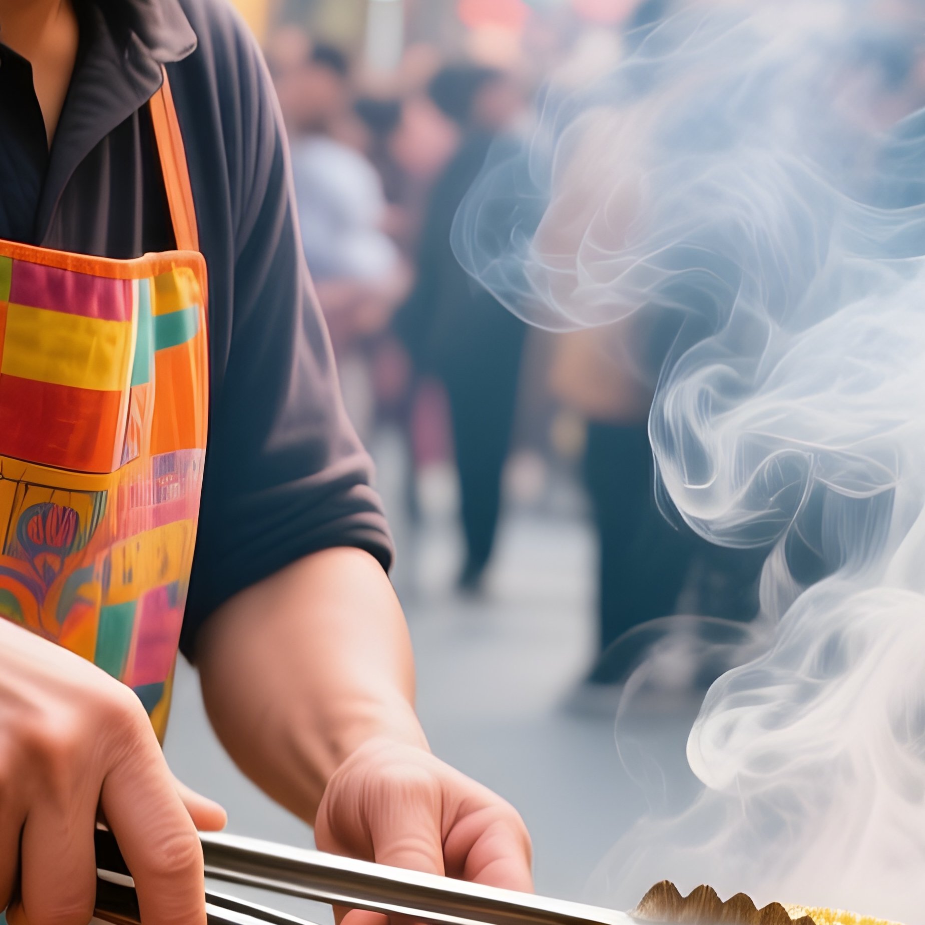 Grilled Corn Street Vendor Charcoal - Full Resolution Quality Preview