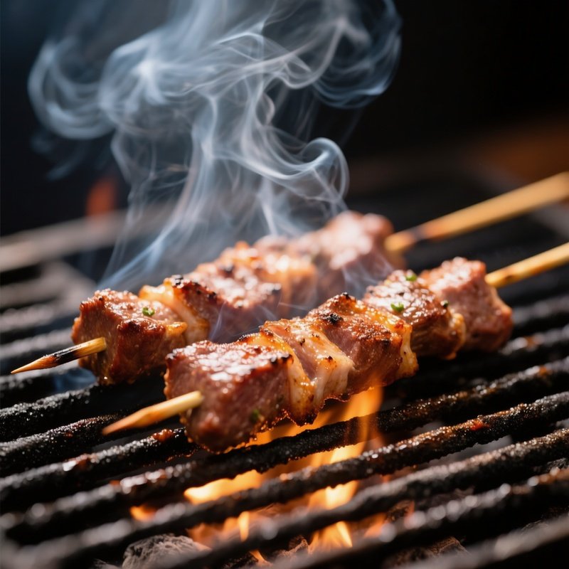 Grilled Meat Skewers Grilled Meat