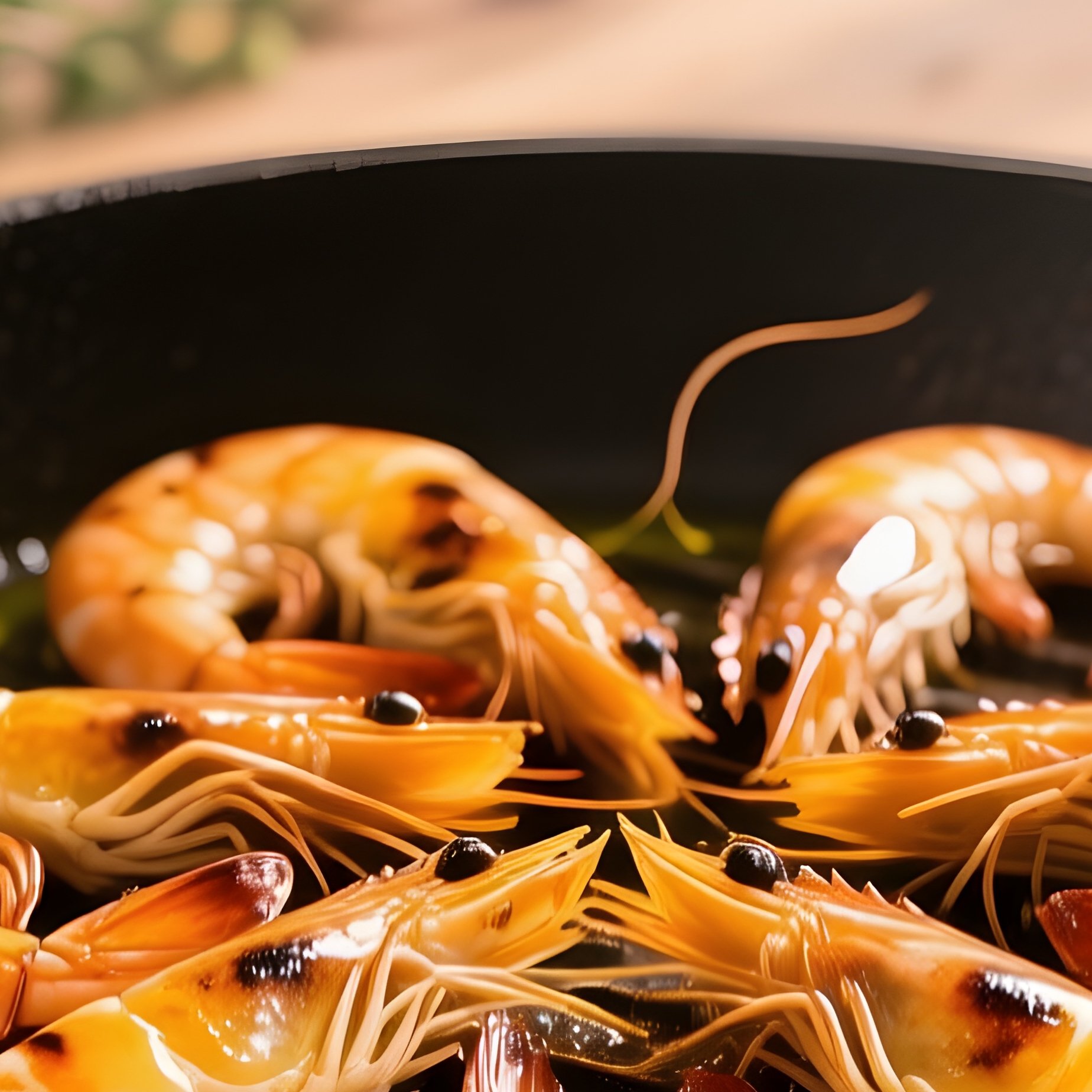Grilled Prawns With Olive Oil Lemon And Herbs - Full Resolution Quality Preview