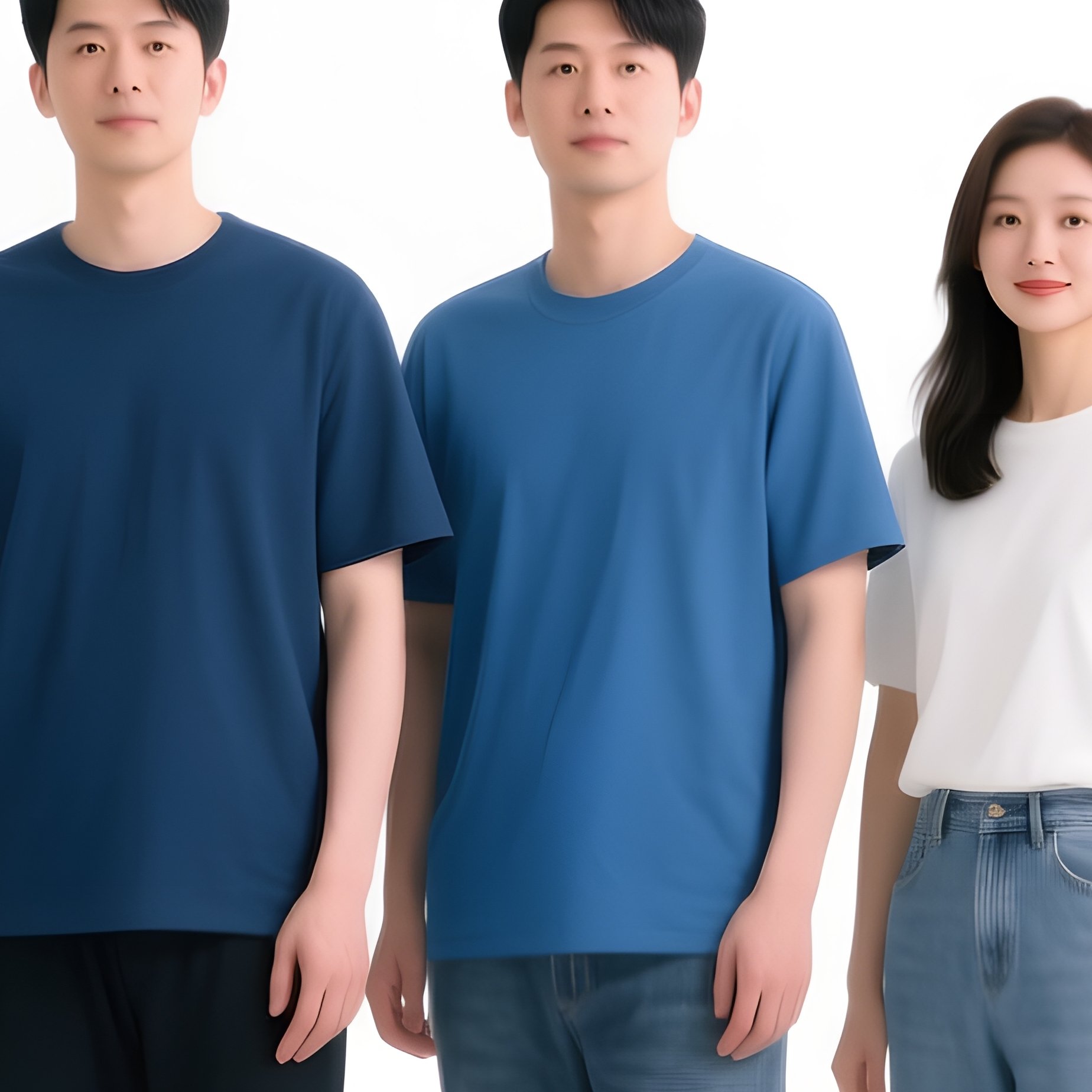 Group Of People Standing In A Row Group Photo Casual Attire - Full Resolution Quality Preview