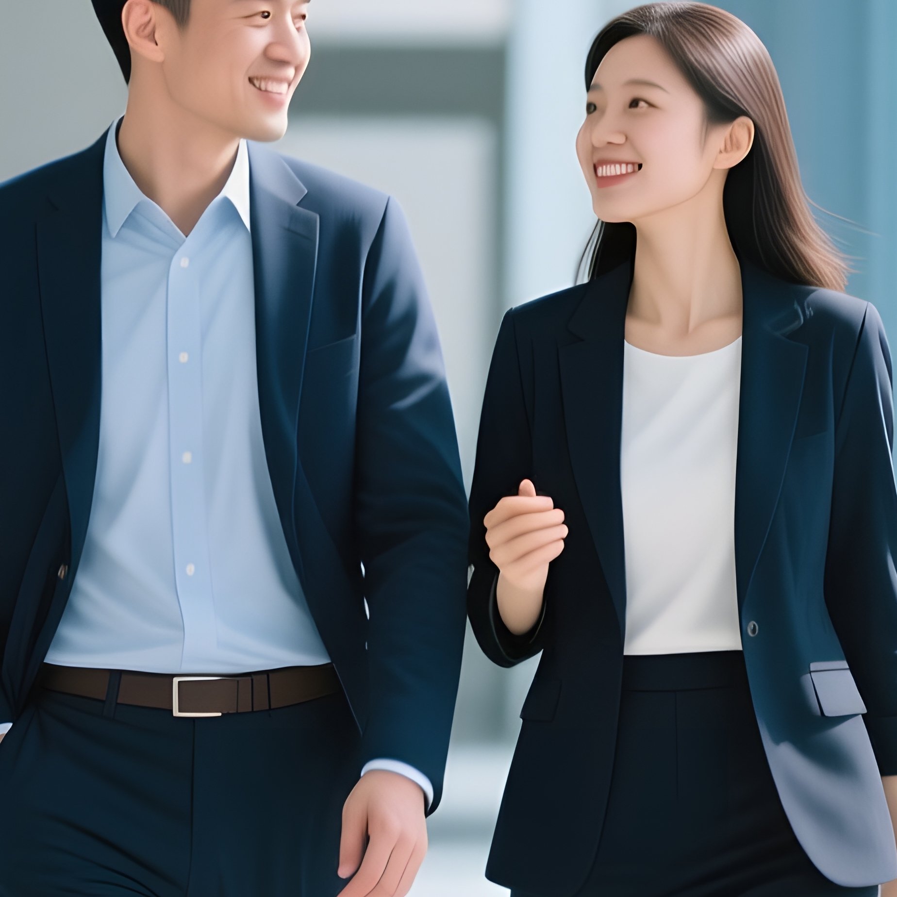 Group Of People Walking In An Office Environment Office Teamwork - Full Resolution Quality Preview