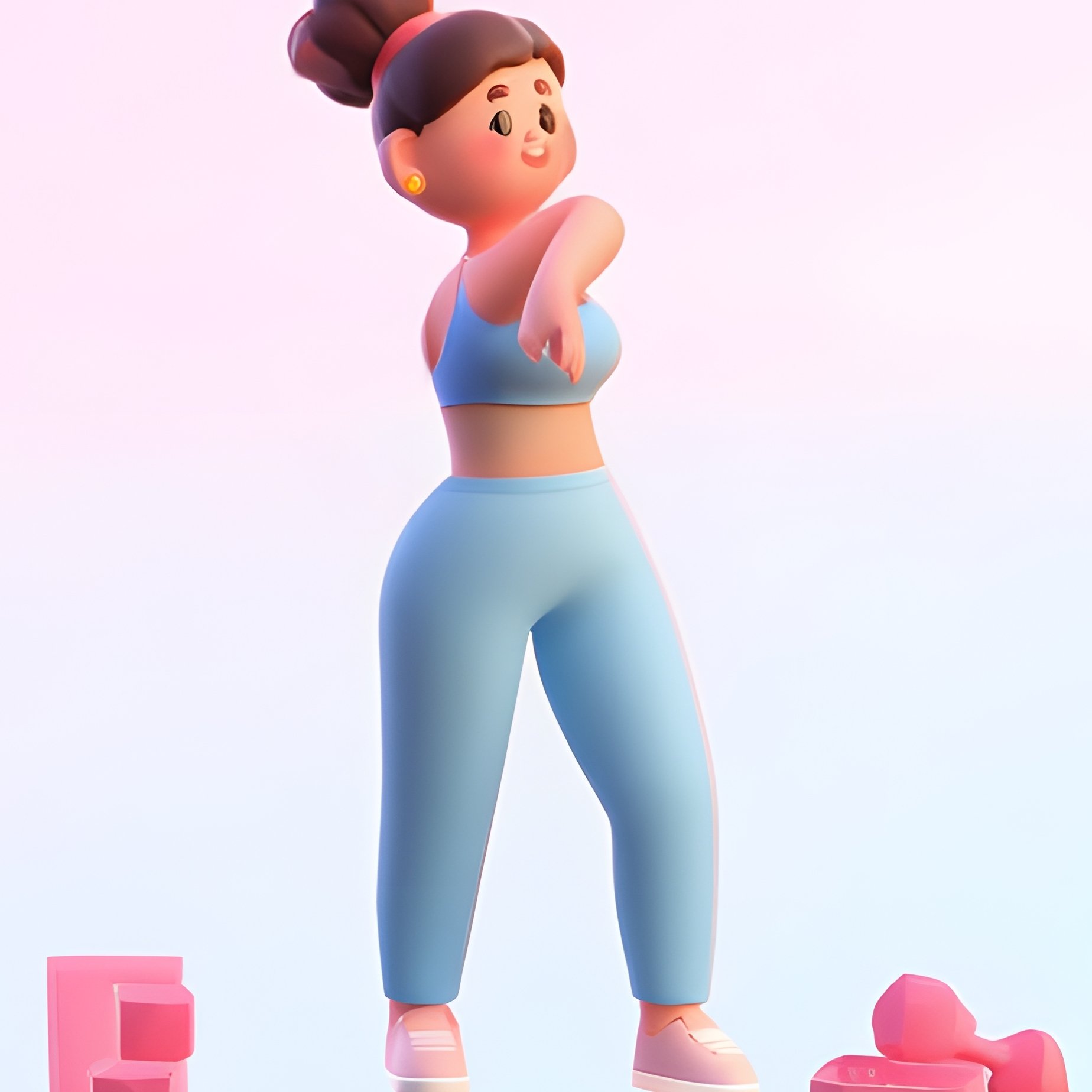 Group Of Women Exercising In Various Poses Exercise Fitness - Full Resolution Quality Preview