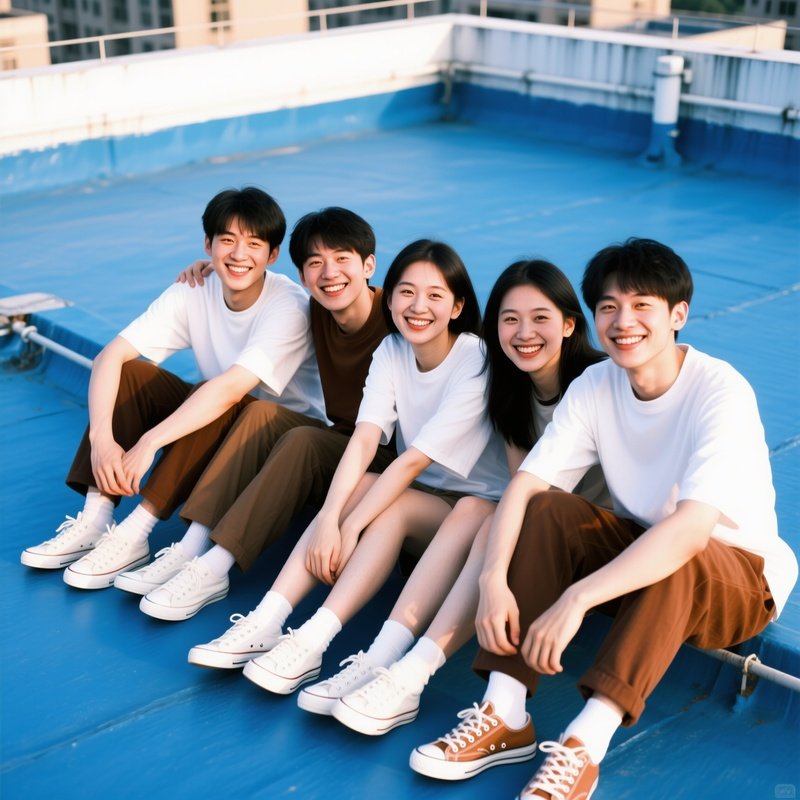 Group Of Young People Sitting Together Group Friends