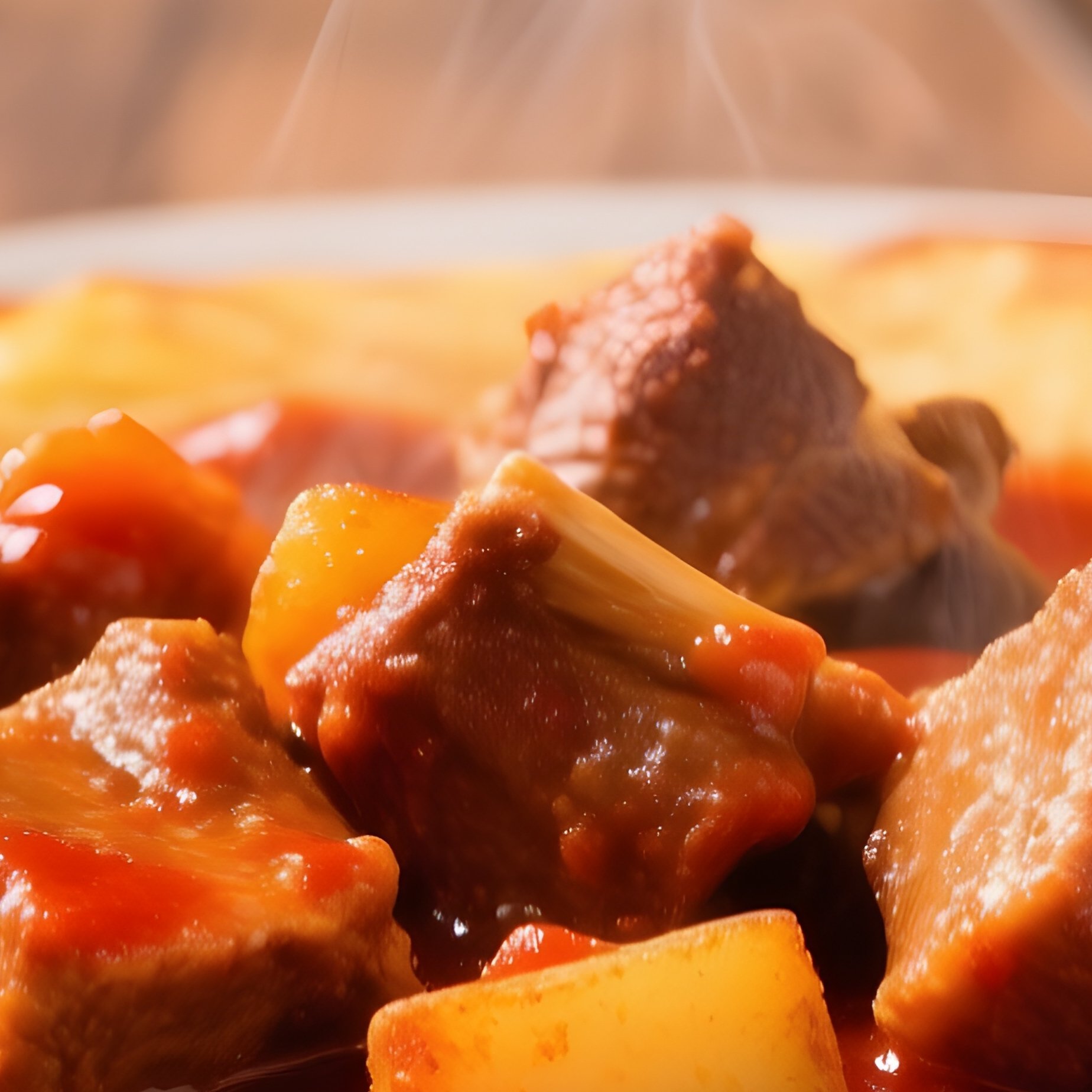 Gulasz Goulash Pork Shoulder Paprika Gravy Potato Pancake - Full Resolution Quality Preview