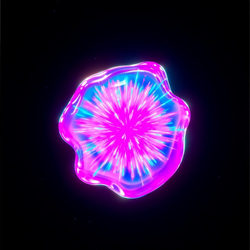 Halitrephes Jelly Fireworklike Radiating Color Pattern