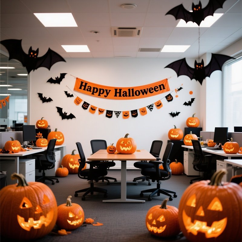 Halloween Decorated Office Space Halloween Office