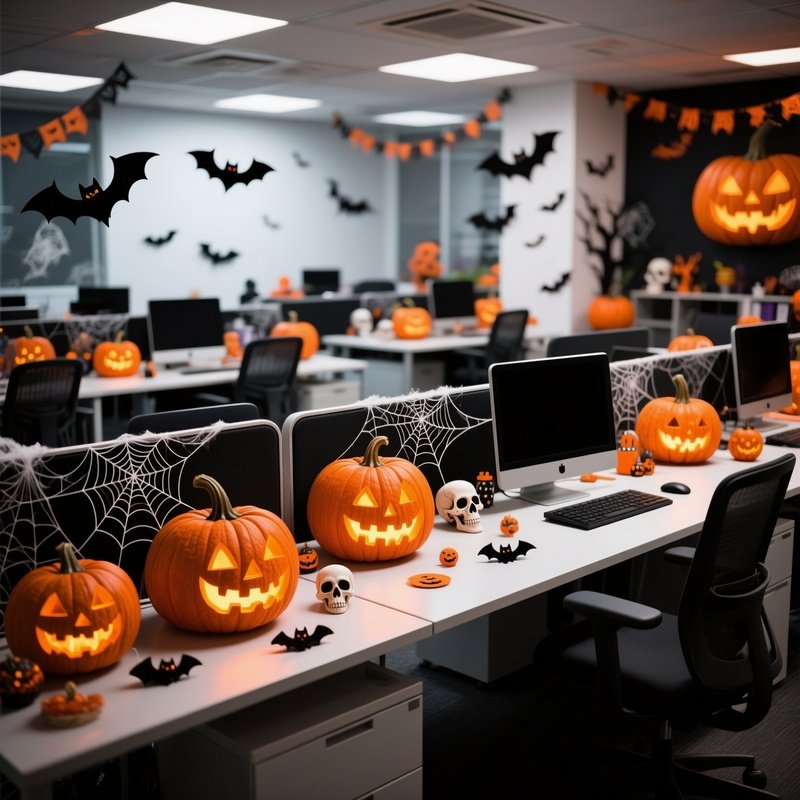 Halloween Decorated Office Space Halloween Office