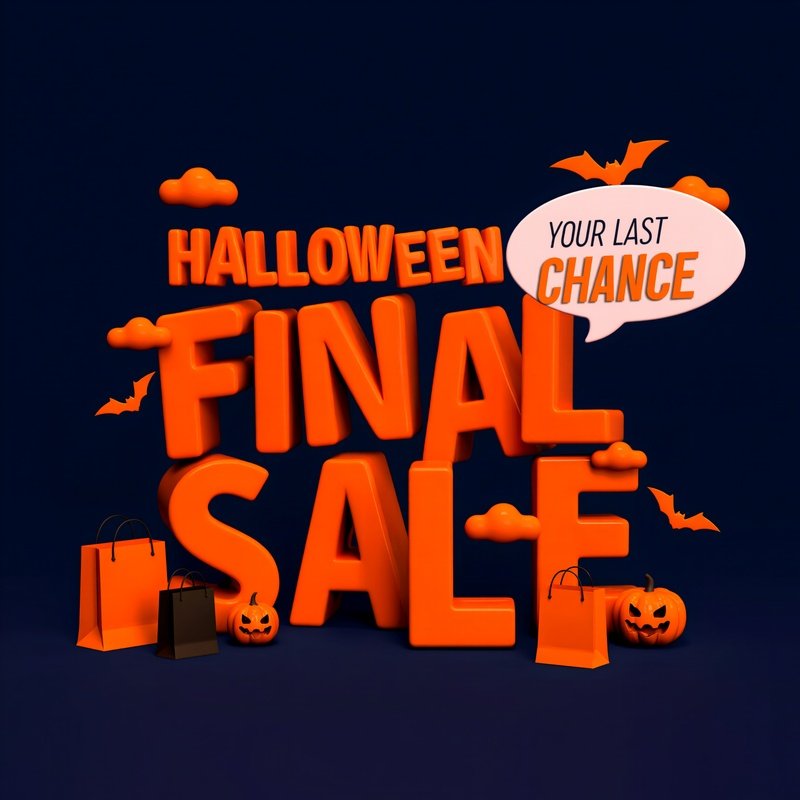Halloween Final Sale Advertisement Halloween Sale