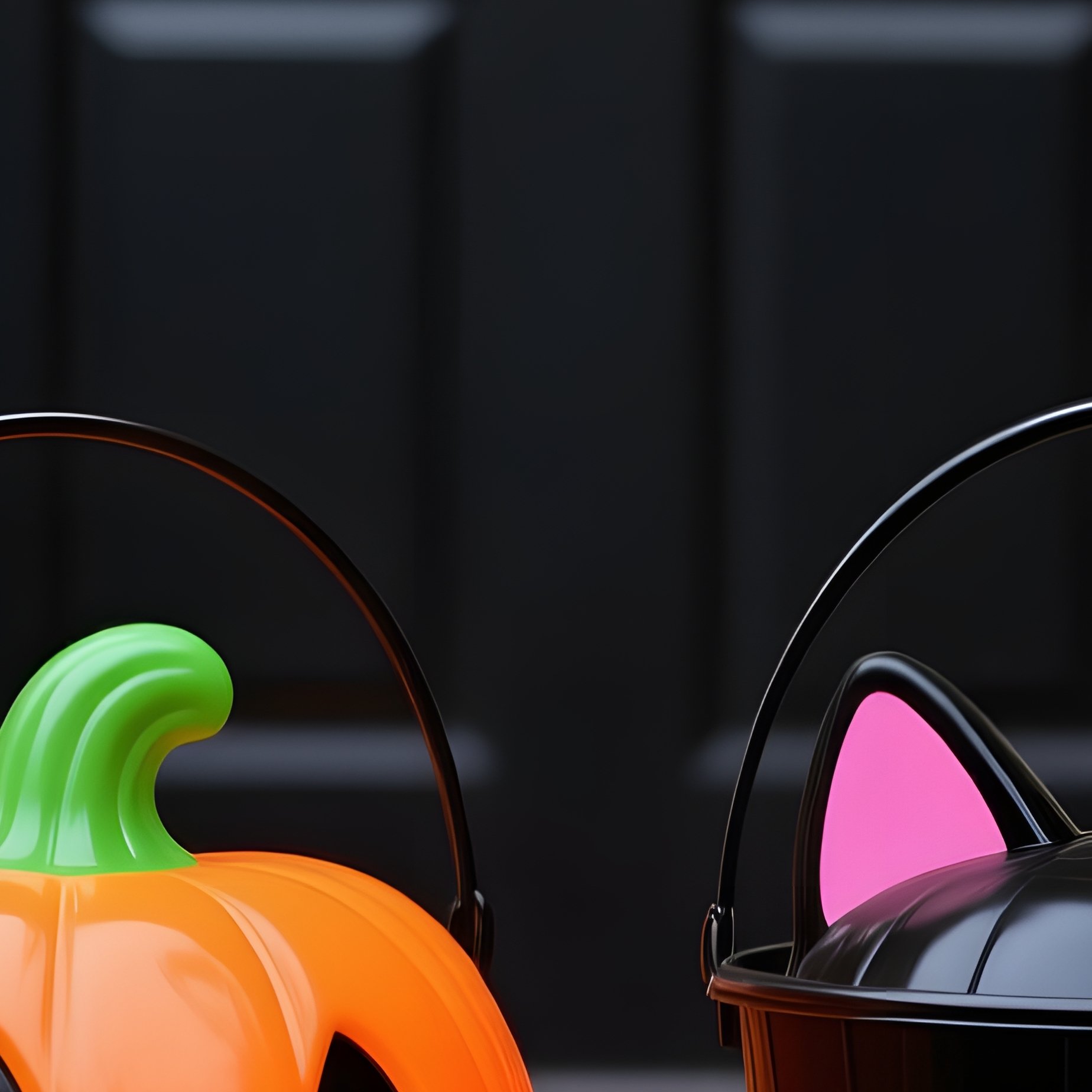 Halloween Themed Buckets On A Porch Halloween Autumn - Full Resolution Quality Preview
