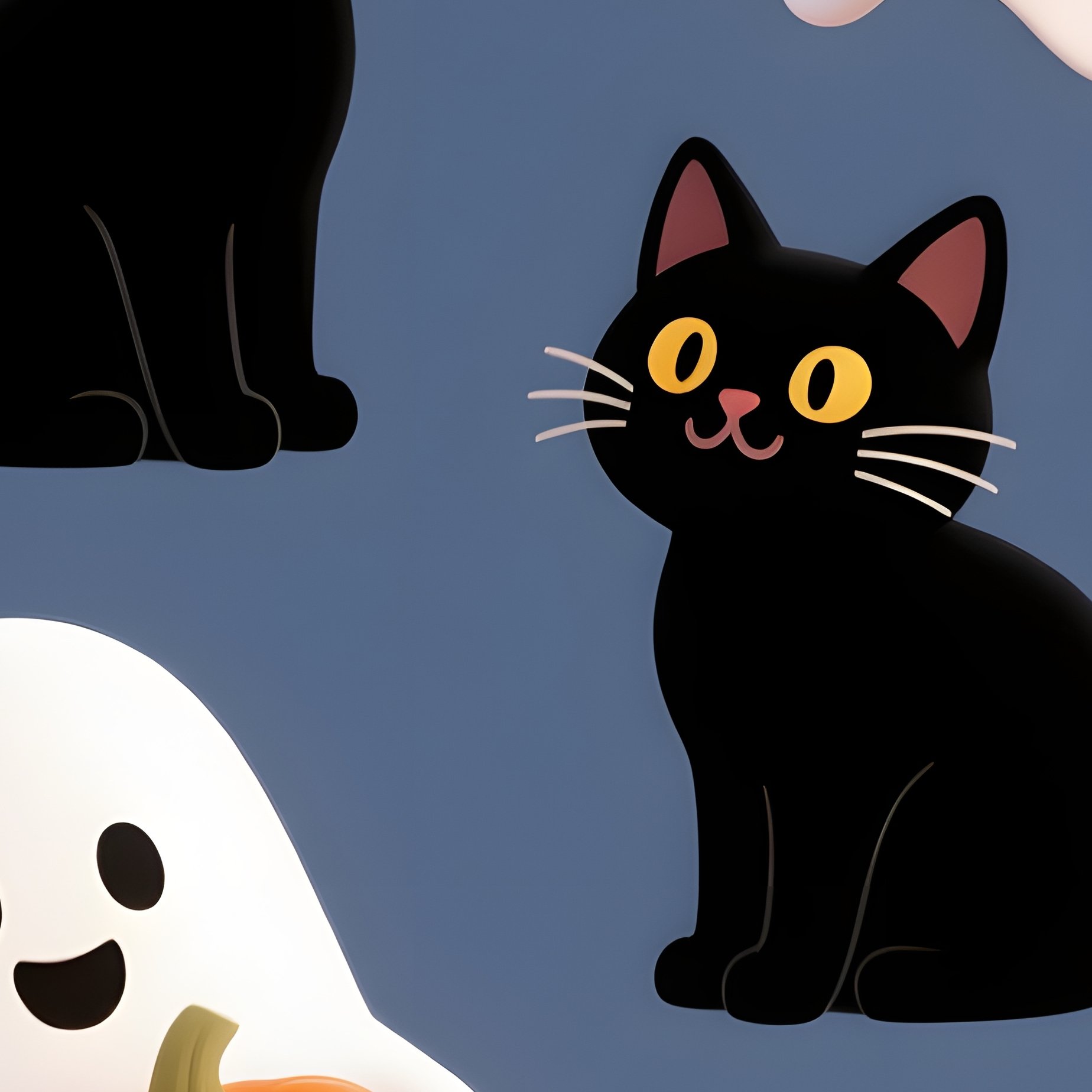 Halloween Themed Characters And Objects Halloween Ghosts - Full Resolution Quality Preview