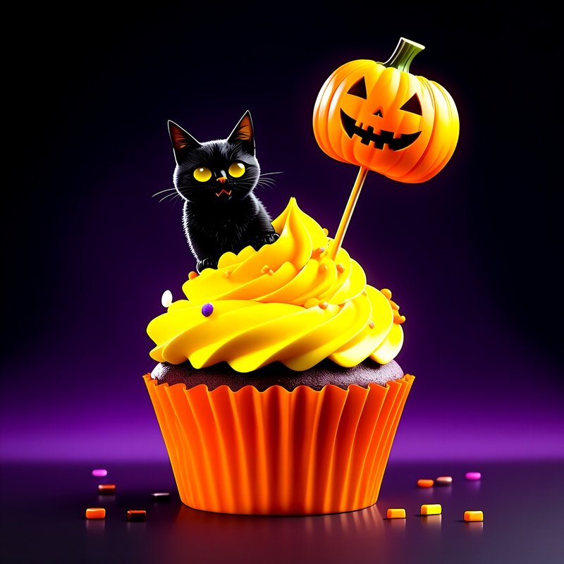 Halloween Themed Cupcake Halloween Cupcake