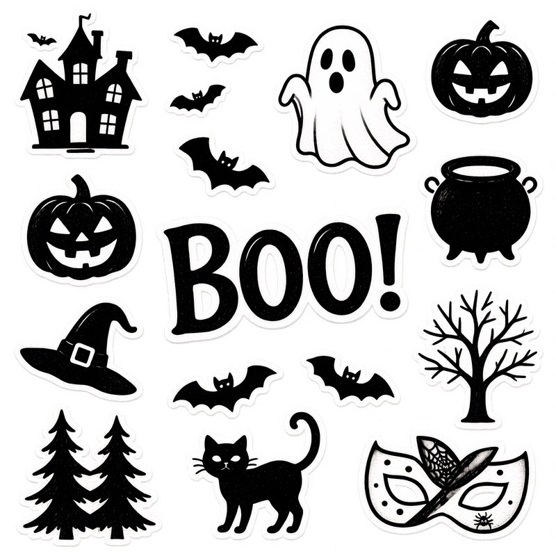 Halloween Themed Elements Halloween Spooky