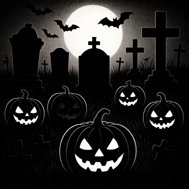 Halloween Themed Graveyard Scene Halloween Graveyard