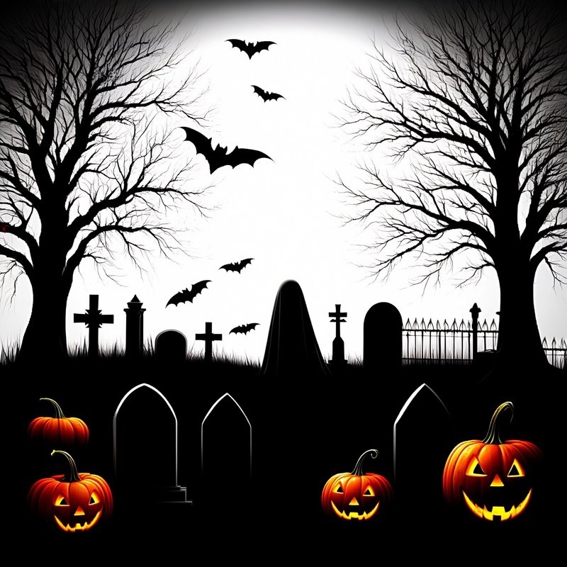 Halloween Themed Graveyard Scene Halloween Graveyard