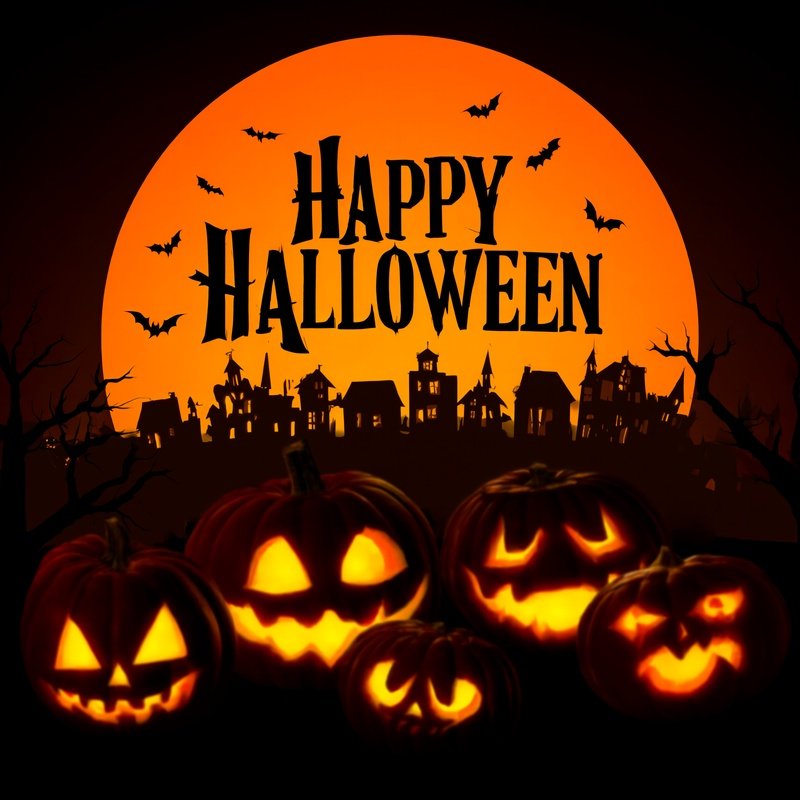 Halloween Themed Greeting Card Halloween Pumpkin