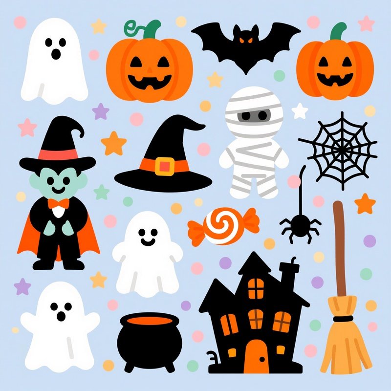 Halloween Themed Icons And Characters Halloween Icons