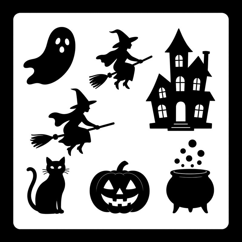 Halloween Themed Icons Halloween Silhouette