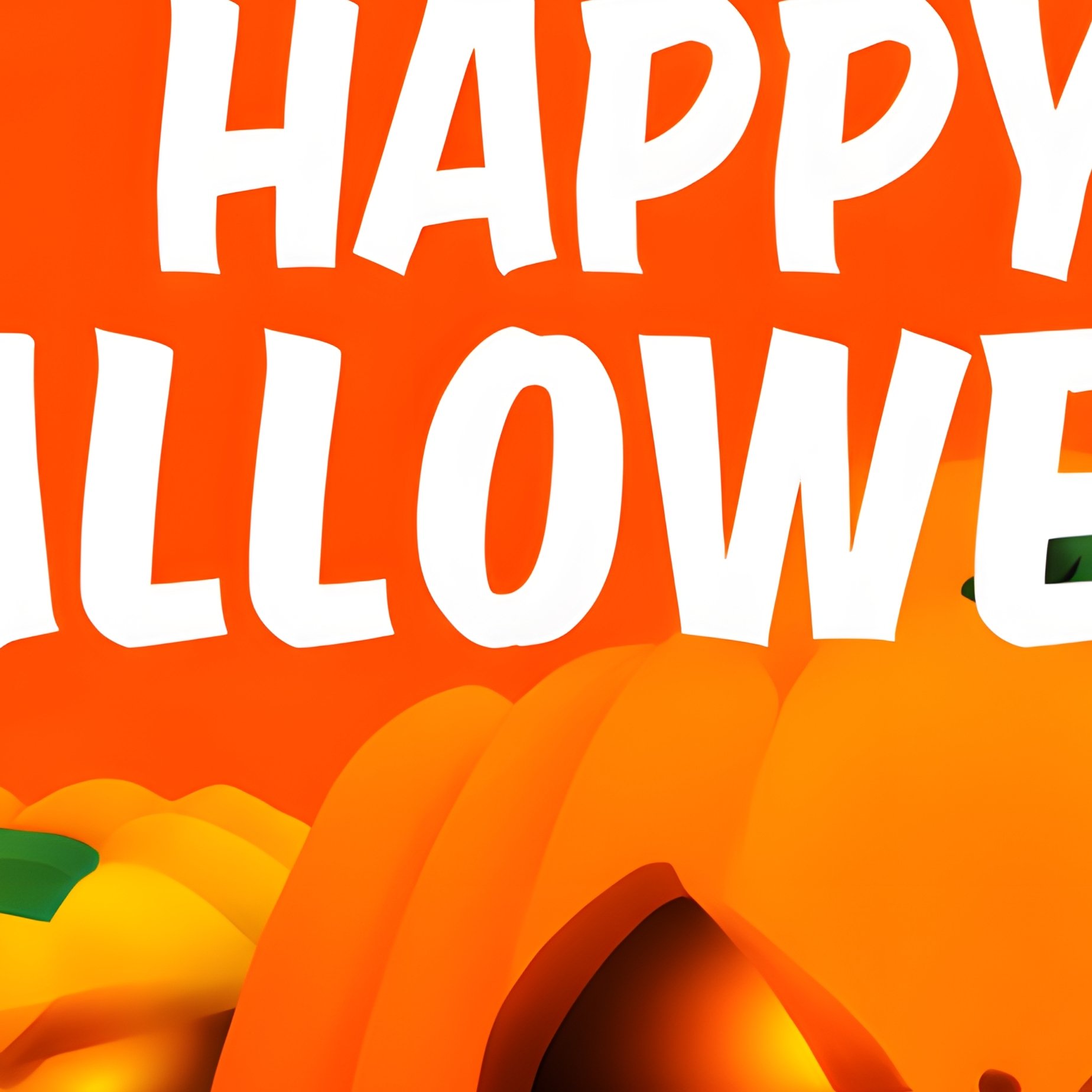 Halloween Themed Illustration Featuring Pumpkins And Bats - Full Resolution Quality Preview