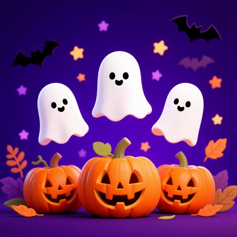 Halloween Themed Illustration For Children Halloween Kids