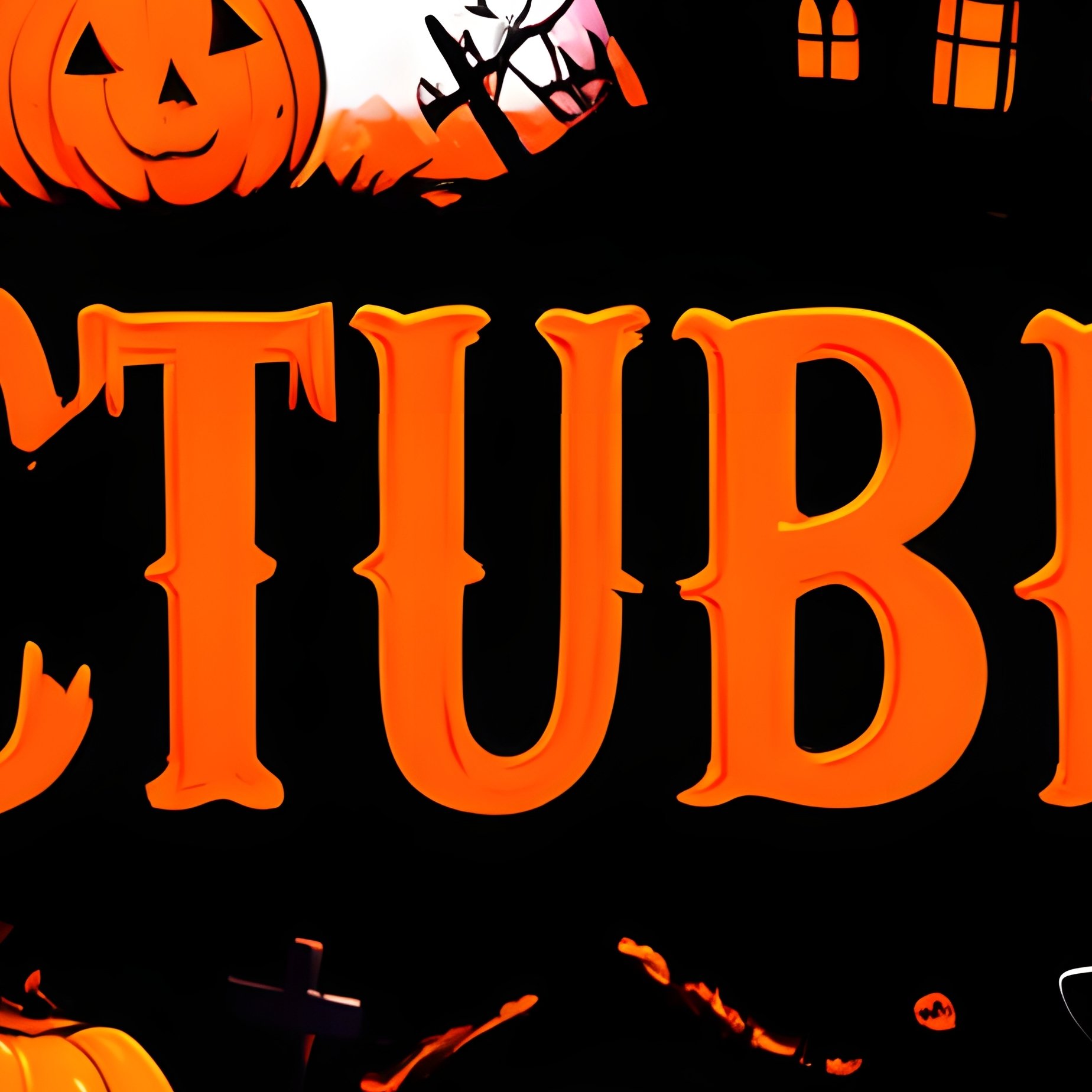 Halloween Themed Illustration For October Halloween October - Full Resolution Quality Preview